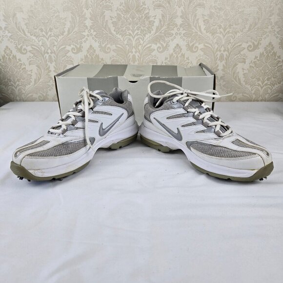 Womens Nike Air Max Edge White Silver Golf Shoes Sneaker Look Lace Up Size 7.5 - Picture 6 of 15
